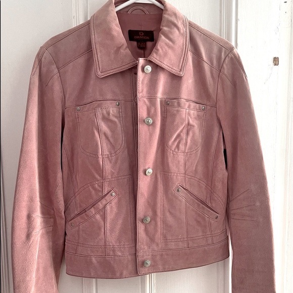 DANIER Suede Dusty Pink Jacket - Picture 7 of 7